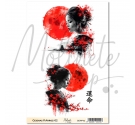 Geishas. Papel de Arroz 21 x 29,7cm - 02. Molinete Scrap.