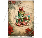 Navidad con Botas. Papel de Arroz 21 x 29,7cm - 04. Molinete Scrap.