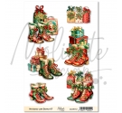 Navidad con Botas. Papel de Arroz 21 x 29,7cm - 07. Molinete Scrap.