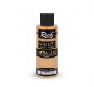 Acrílica Metálica Multi superficie Rich 120cc. - Oro Antigüo. Rich.