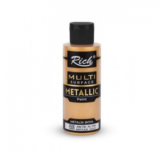 Acrílica Metálica Multi superficie Rich 120cc. - Oro Antigüo. Rich.