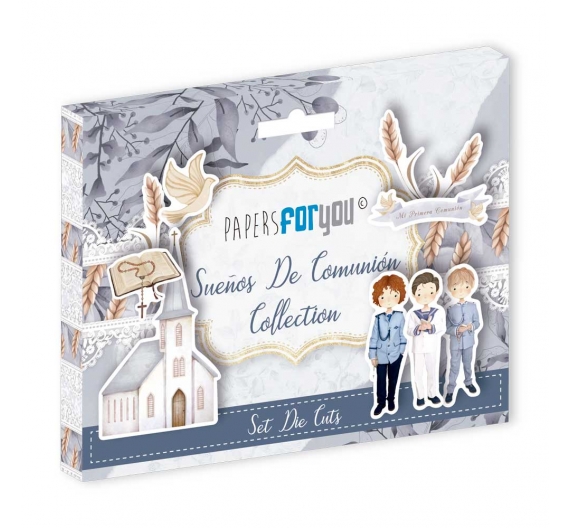 Die Cuts Sueños De Comunión Niños. 20 piezas.