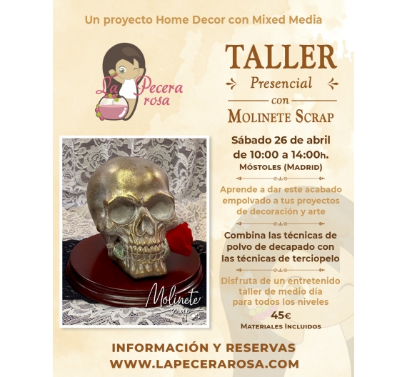 Taller presencial Home Decor con Molinete Scrap