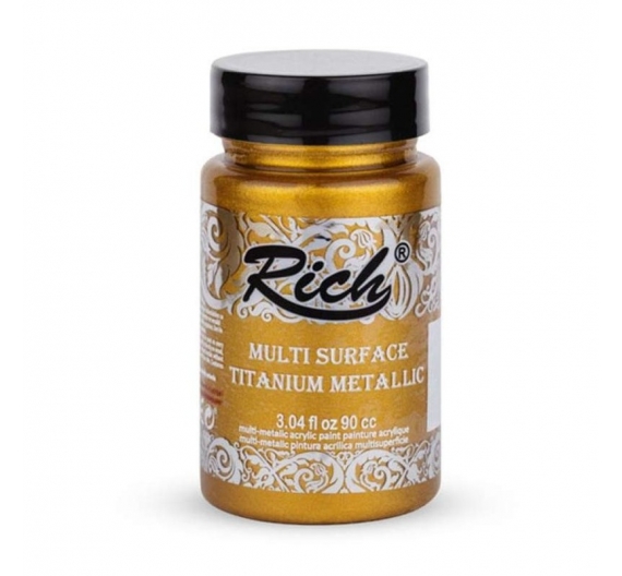 Multi Superficie Titanium Metálica Rich 90cc. - Oro Antigüo