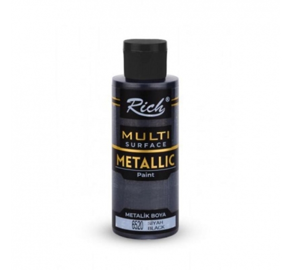 Acrílica Metálica Multi superficie Rich 120cc. - Negro