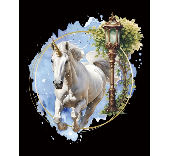 Transfer Textil 25 x 30cm. - Unicornio