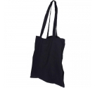 Bolsa algodón con asa larga 36 x 40cm - Negra