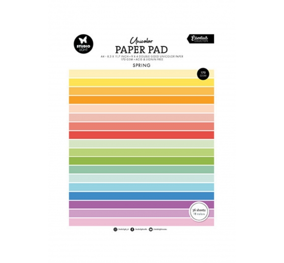 Block de cartulinas 170g Essentials Paper Pad Studio light A4 Spring
