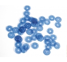 Lentejuela transparente azul marino 7mm. 5gr. 375u. Aprox