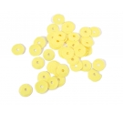 Lentejuela opaca amarillo 7mm. 5gr. 375u. Aprox.