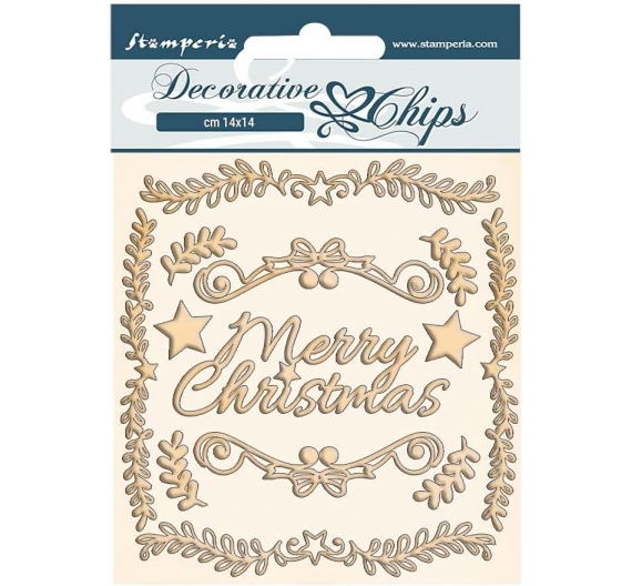 Merry Christmas Decorative Chips