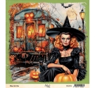 Sexy Halloween. Lámina Pin-Up 04. 20,3 x 20,3cm. Molinete Scrap.