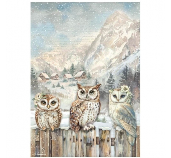 The Owl's House Papel de arroz 21 x 29,7cm - Tres Búhos