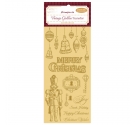 Vintage Golden Transfer - Merry Christmas