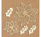Chipboard "Flor de Pascua"