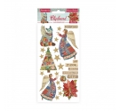 Christmas Patchwork Chipboard