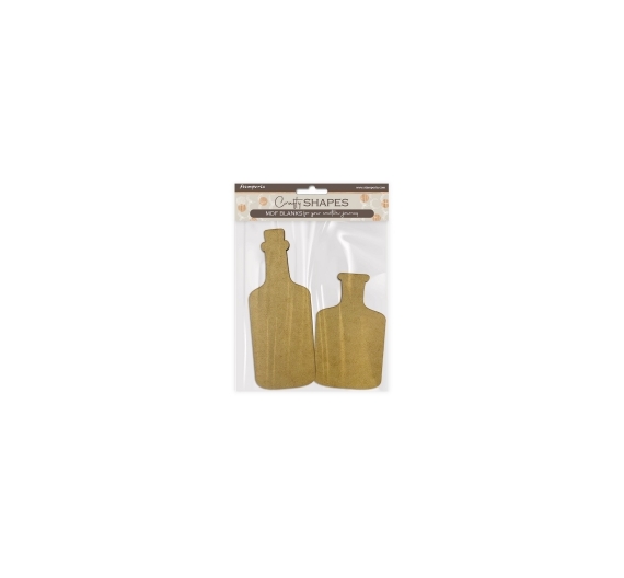 Set maderitas2 piezas. Botellas 8×21/9x15cm