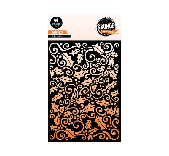 Stencil 15 x 21cm Holly Swirls
