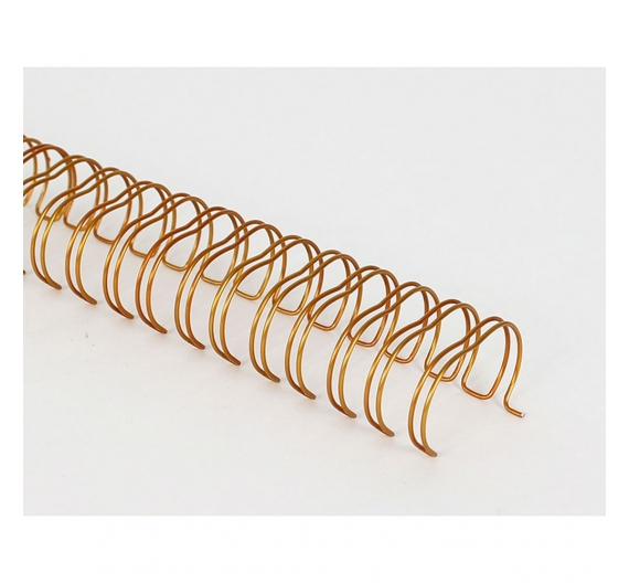 Pack 2 Wire-o 25,4mm. Oro Rosa. Paso 2:1 (23 anillas)