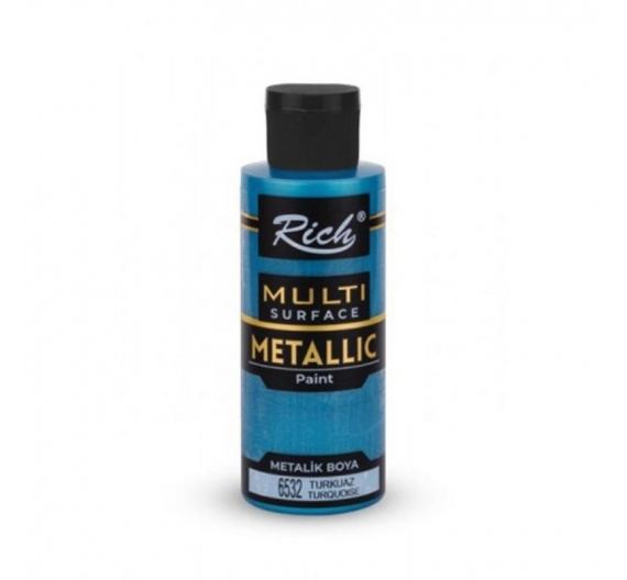 Acrílica Metálica Multi superficie Rich 120cc. - Turquesa