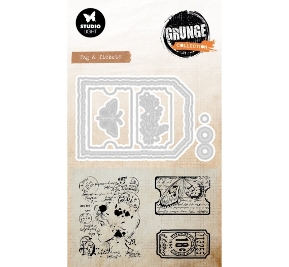 Tag & Tickets. Set sello y troquel