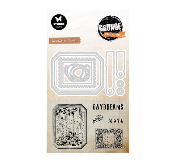 Label and Stamp. Set sello y troquel.