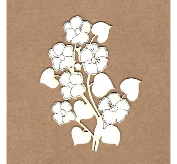 Chipboard "Ramo de Pensamientos"