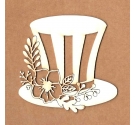 Chipboard "Sombrero del sombrerero loco"