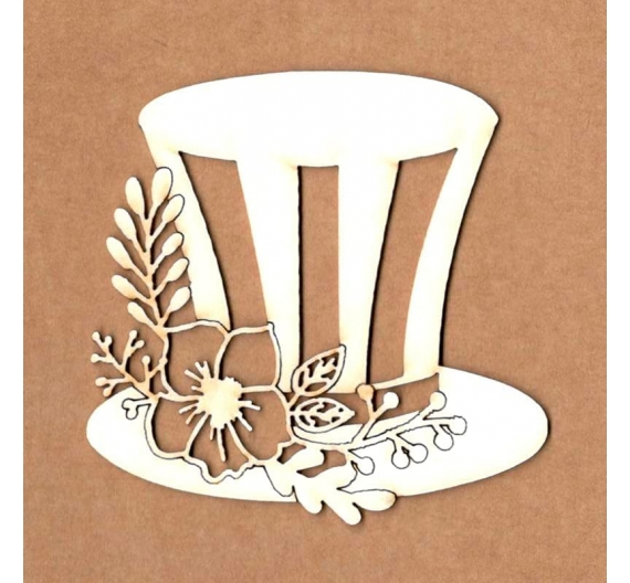 Chipboard "Sombrero del sombrerero loco"