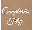 Chipboard "Cumpleaños feliz"