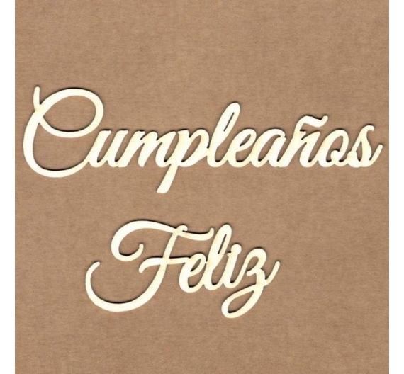 Chipboard "Cumpleaños feliz"