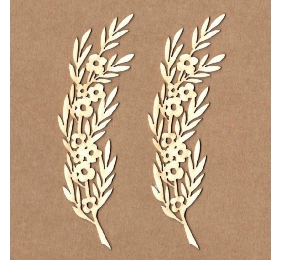 Chipboard "Rama de adelfa"