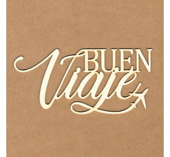Chipboard "Buen viaje"