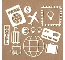 Set de Chipboard - Viaje