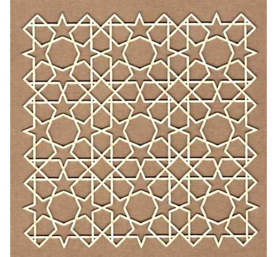 Chipboard "Fondo arabesco ortogonal"