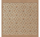 Chipboard "Fondo arabesco hexapétalo"