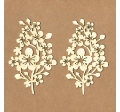 Chipboard "Ramo de Sakura"