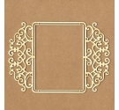 Chipboard "Marco rectangular filigrana"