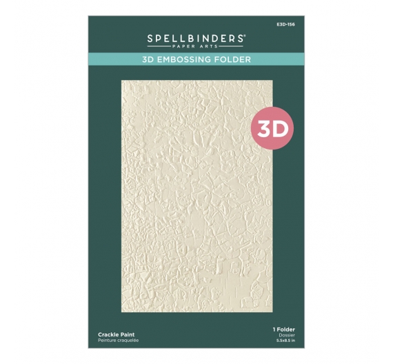 Carpeta de Embossing Crackle Paint 14,5 x 22cm