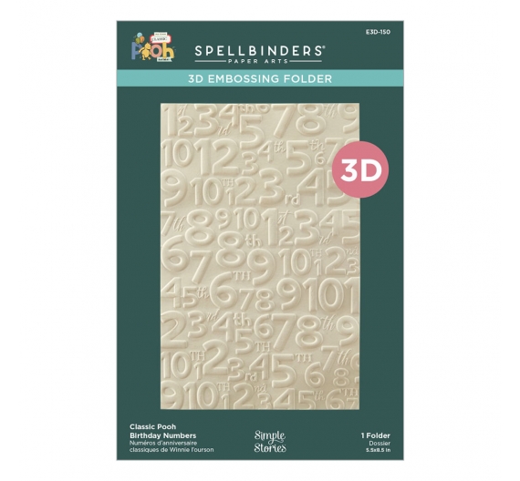 Carpeta de Embossing Numbers 14,5 x 22cm