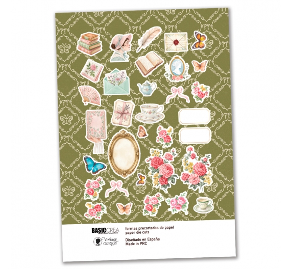 Books & Flowers. Die Cuts
