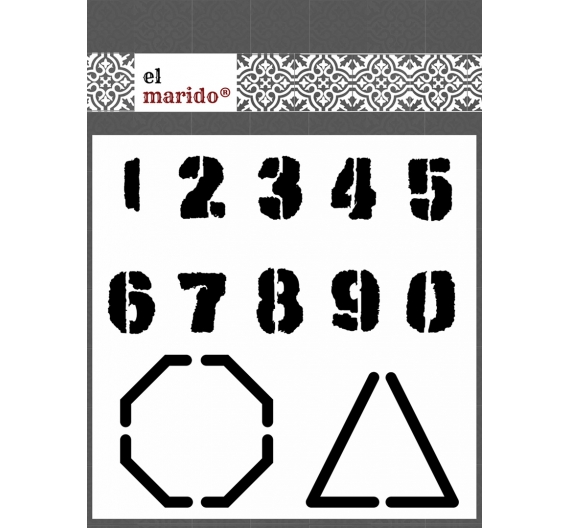 Stencil Carretera (15 x 15cm)