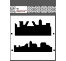 Stencil Skyline (15 x 15cm)