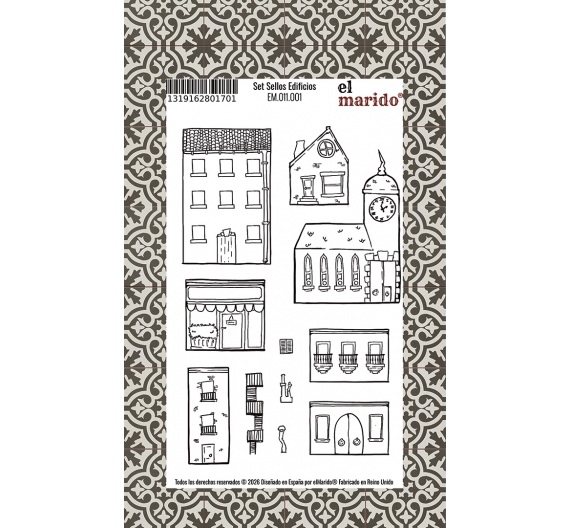 Set Sellos Edificios (10,5 x 15cm)