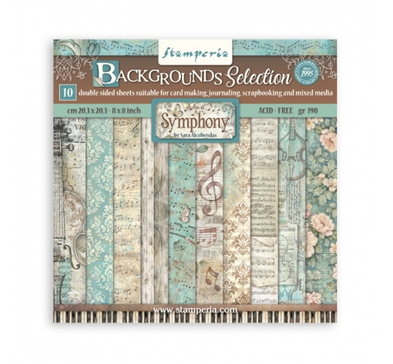Symphony Backgrounds 20,3 x 20,3cm. Sara Alcobendas