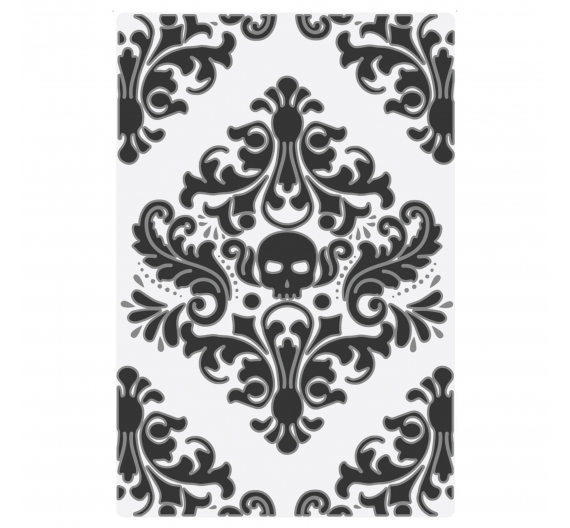 Carpeta Embossing Vault Calavera Damascada.