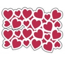 Stencil Hearts. Stamperia.