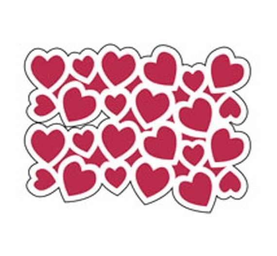 Stencil Hearts. Stamperia.
