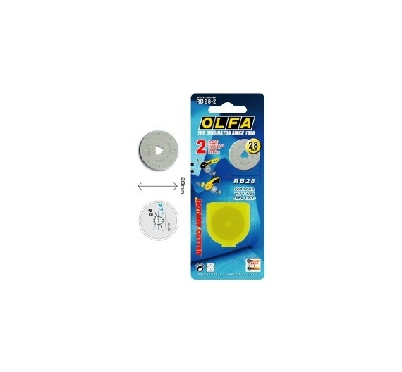 Olfa Cuchillas Cutter 28mm (2uds).