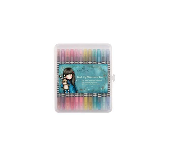Watercolour Dual -tip Rotularores acuarelables 12piezas